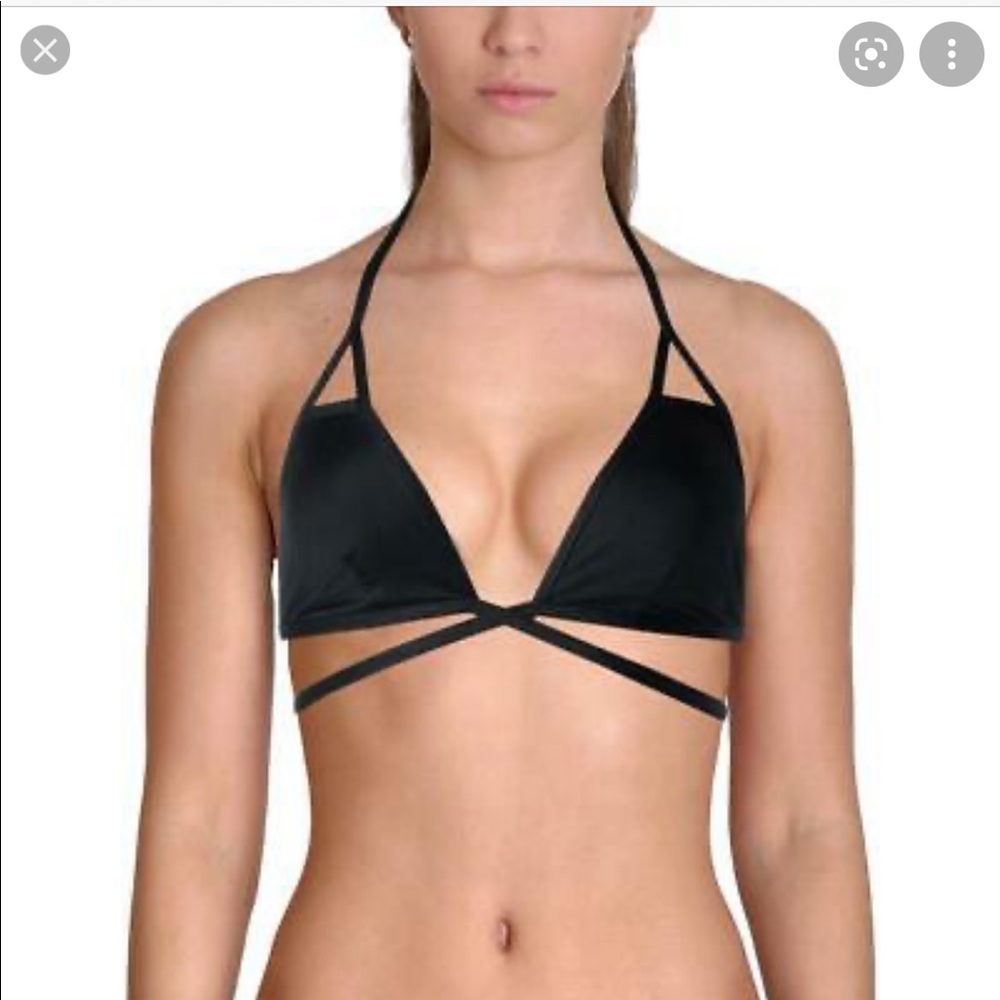 Vitamin A black bikini top